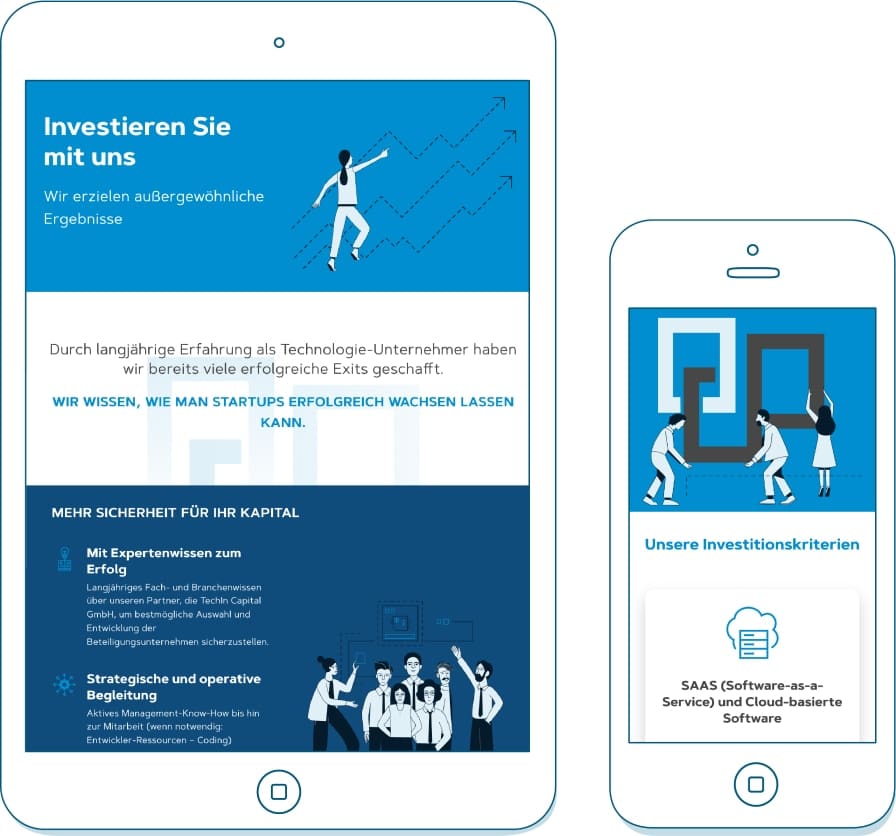 Investieren mit Consus auf illustrierten Monitoren