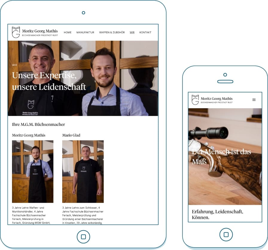 Wir auf illustrierten Monitoren